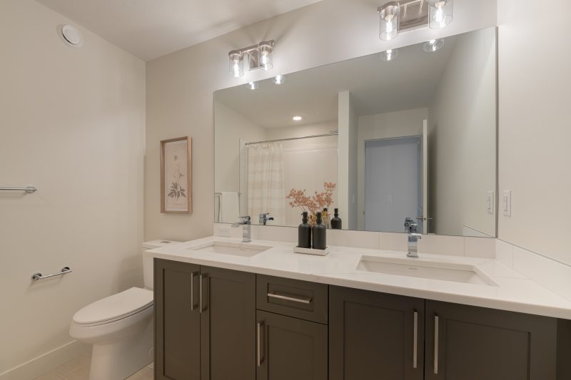 Bathroom in Anthem's front drive 120 showhome in Kinglet by Big Lake