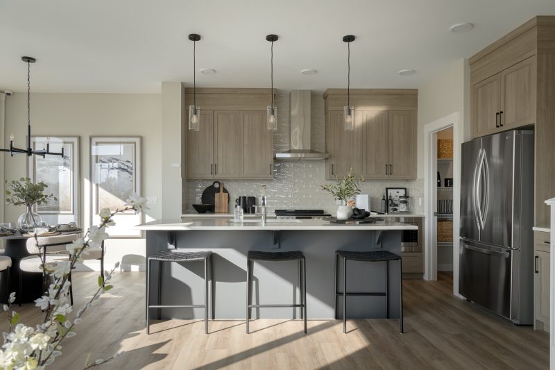 Kitchen in Anthem's front drive 110 showhome in Kinglet by Big Lake